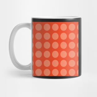 Pink Coral Polka Dots Seamless Repeat Pattern Mug